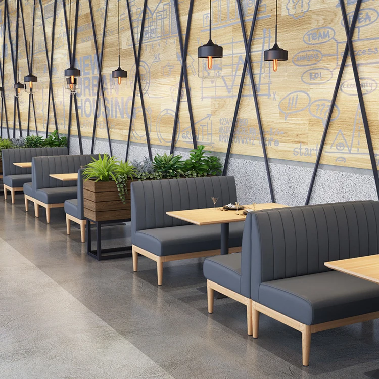 Ensemble de canapé de restaurant, banc de café, sièges de restaurant, conceptions modernes