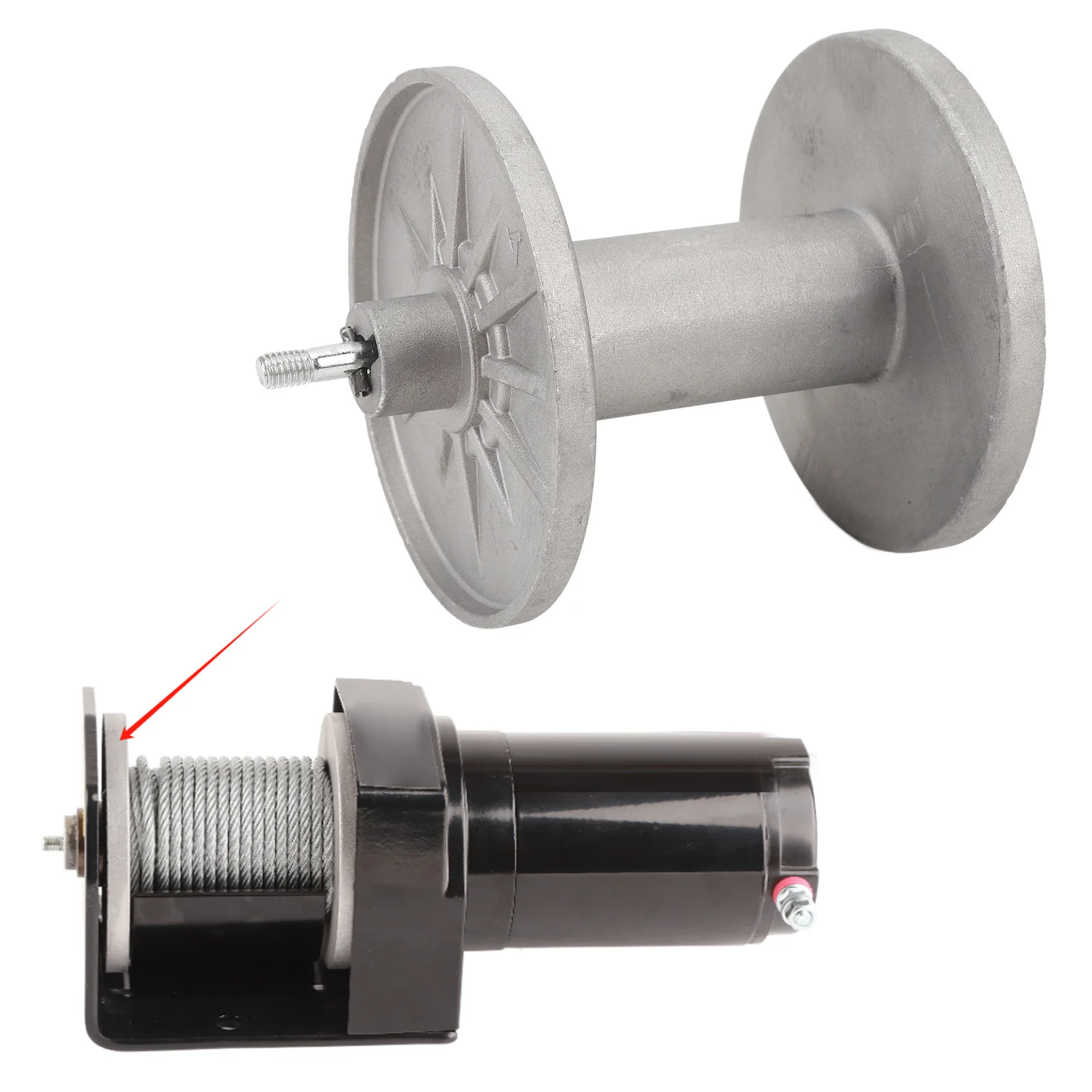 

ATV Winch Replacement Drum Metal Drum Assembly Smooth Dragging Lifting Drum for 2000-4000 Lbs UTV ATV