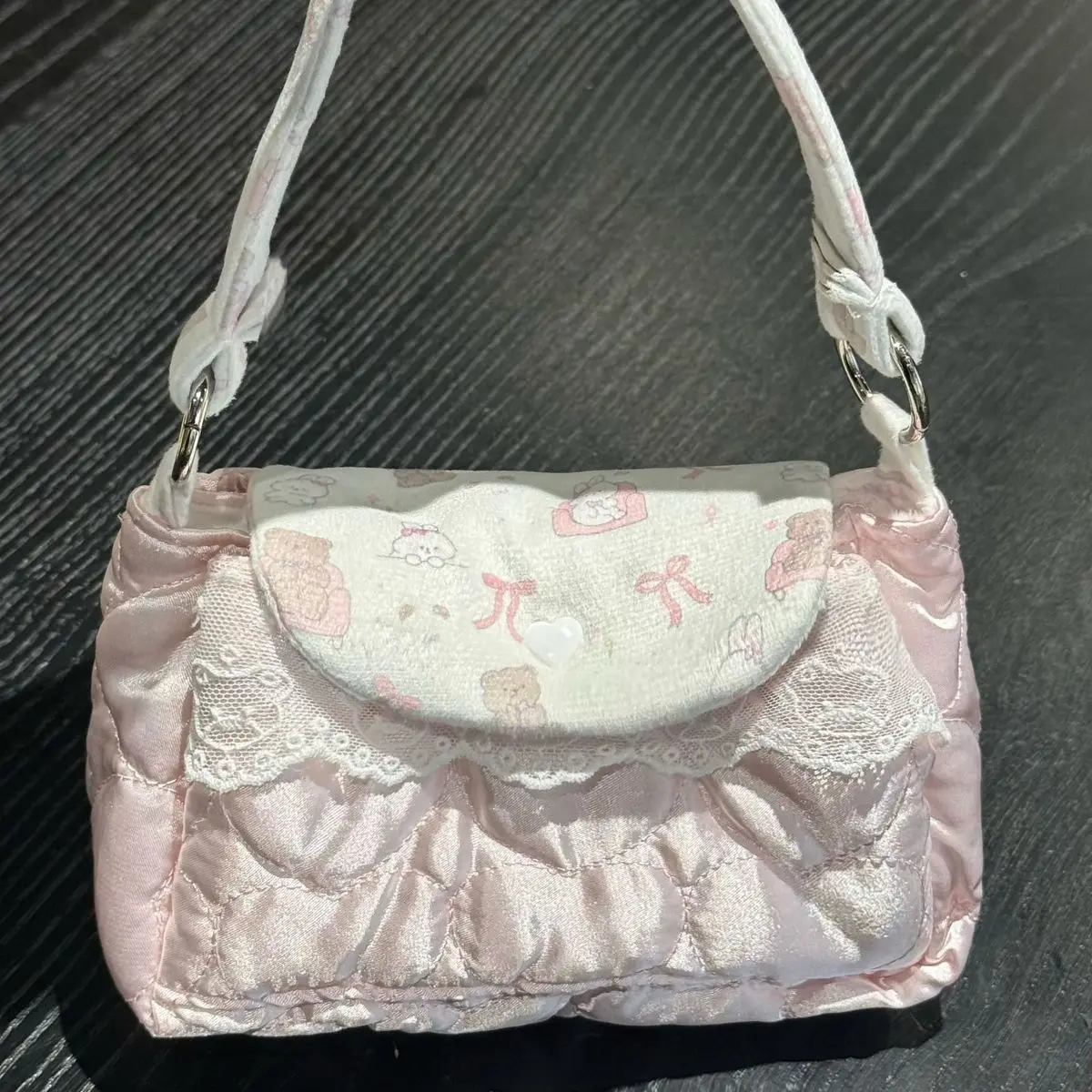 Niedlicher kleiner Bär, weiche Münzbörse im Ins-Stil, hochwertige dreilagige Aufbewahrungstasche, Deko-Tasche, Kopfhörer-Tasche, Schlüsseltasche für Damen – Detail 6