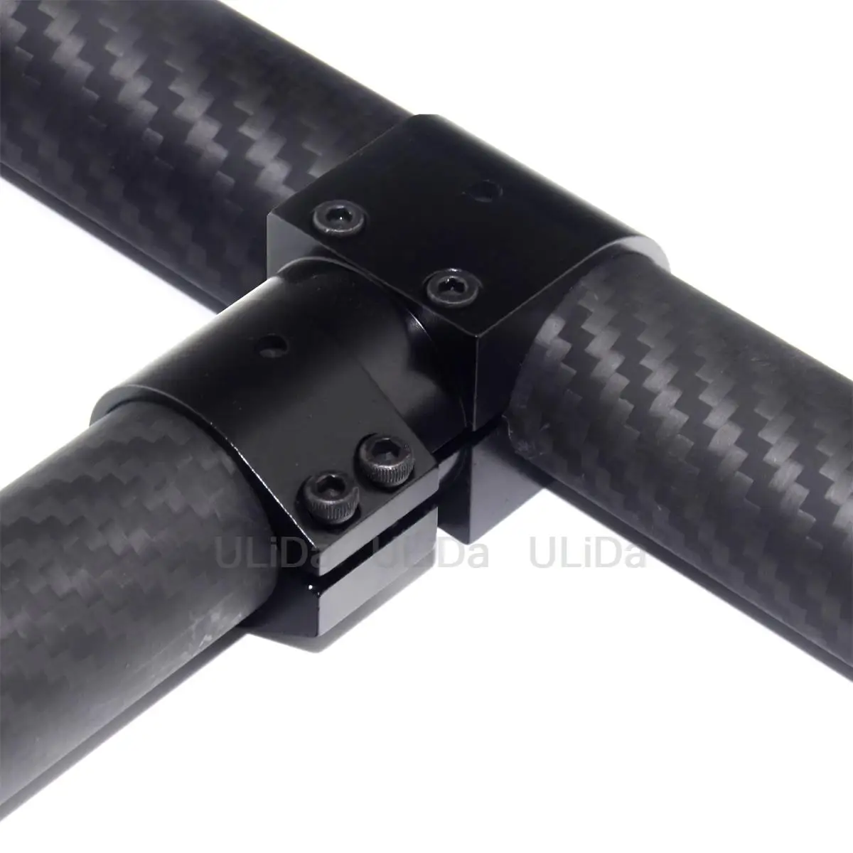 Aluminum Alloy 16 20 25mm 30mm 40mm Tee Joint Three-way Tripod Landing Gear Carbon Tube Fixed Connector Holder Adapter for UAV