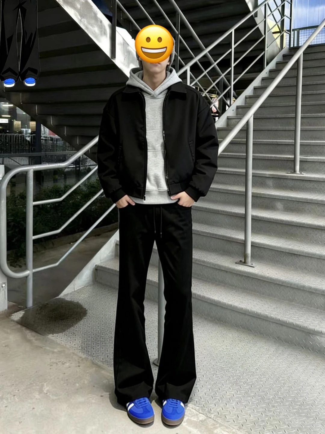 

Cleanfit Black Fleece Lined Wide Leg Men's Pants Autumn Winter Drapey Casual Straight Cut Trousers High Street Knife