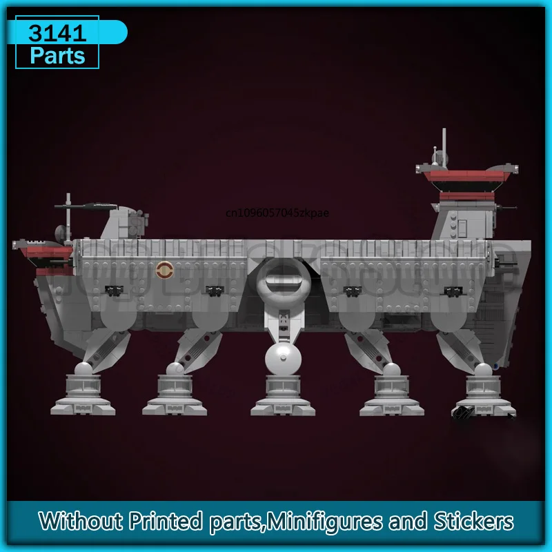Piattaforma di atterraggio per tutti i terreni AT Walker MOC Building Block Modello di film spaziale Assemblaggio fai-da-te Collezione di esposizioni Giocattoli di trasporzione