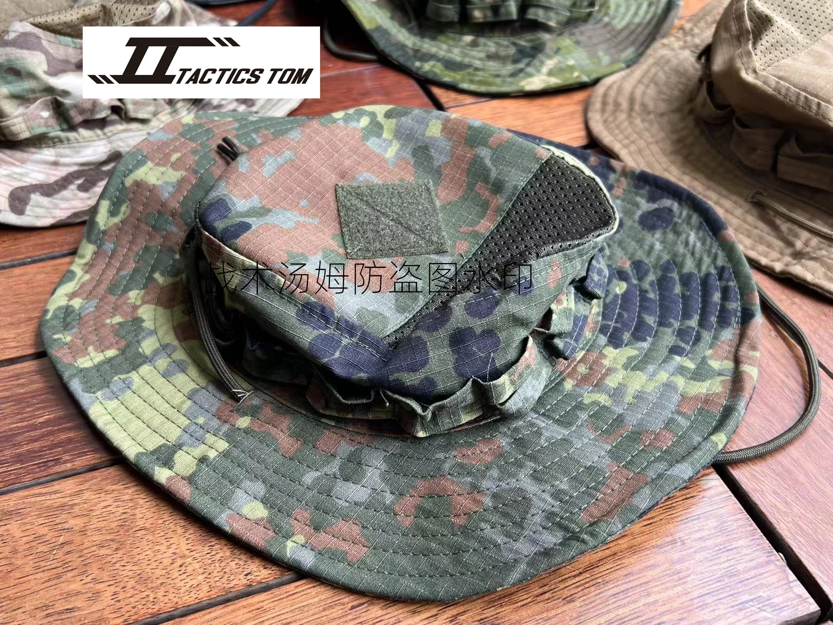 Wiosna Lato Oddychająca siateczkowa tkanina Taktyczna czapka z okrągłym rondem MC Multi-terrain CP All-terrain Wolf Brown Cap