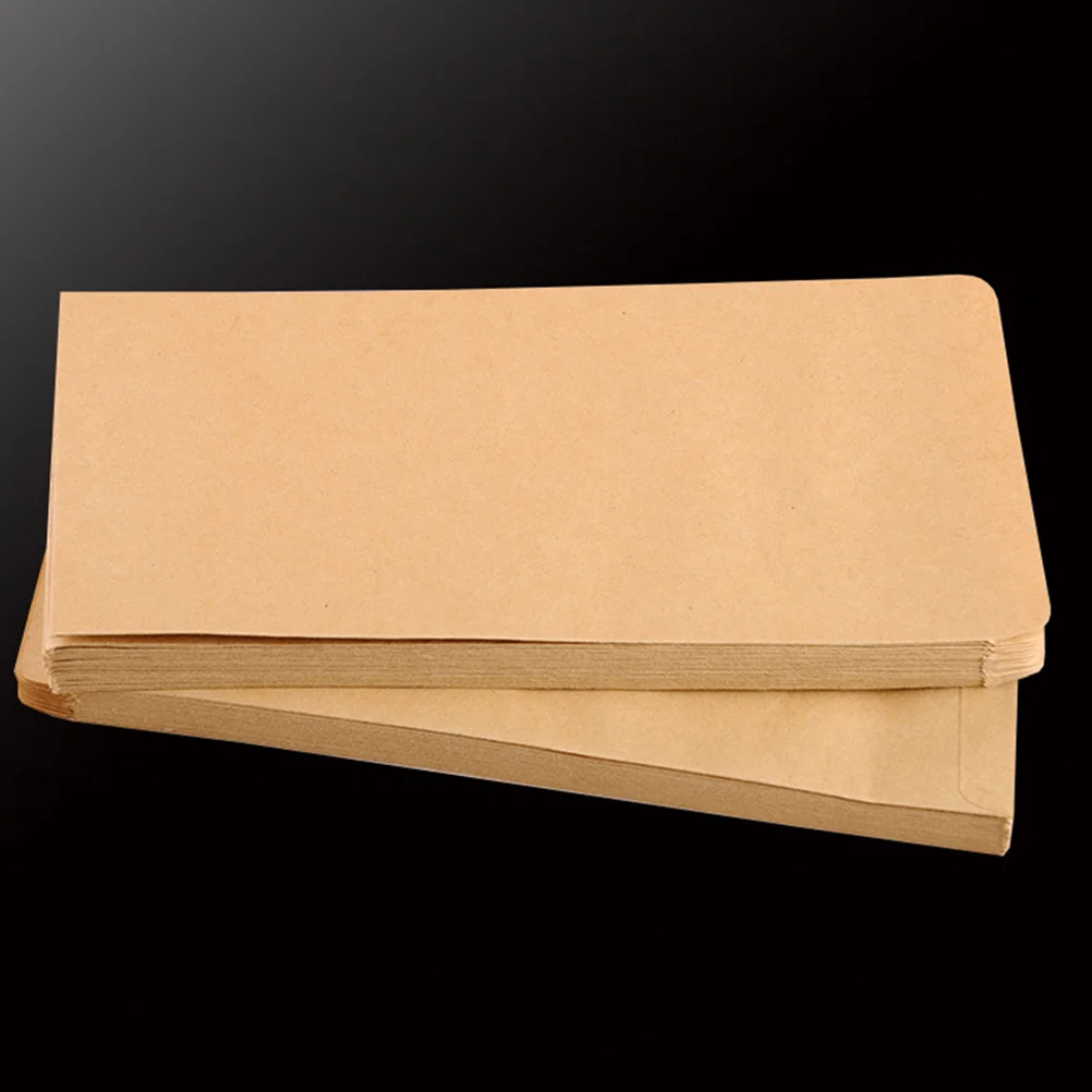 2 set 2 Sets Kraft Paper Envelopes Mini Flap Envelopes For Gift Cards Wedding Placeholders Name Tags Business Cards Thank You