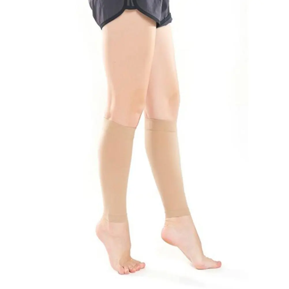 

1Pair Calf Support Sleeves Compression Socks Elastic Breathable Running Football Rugby Cycling Sports Leg Sleeves