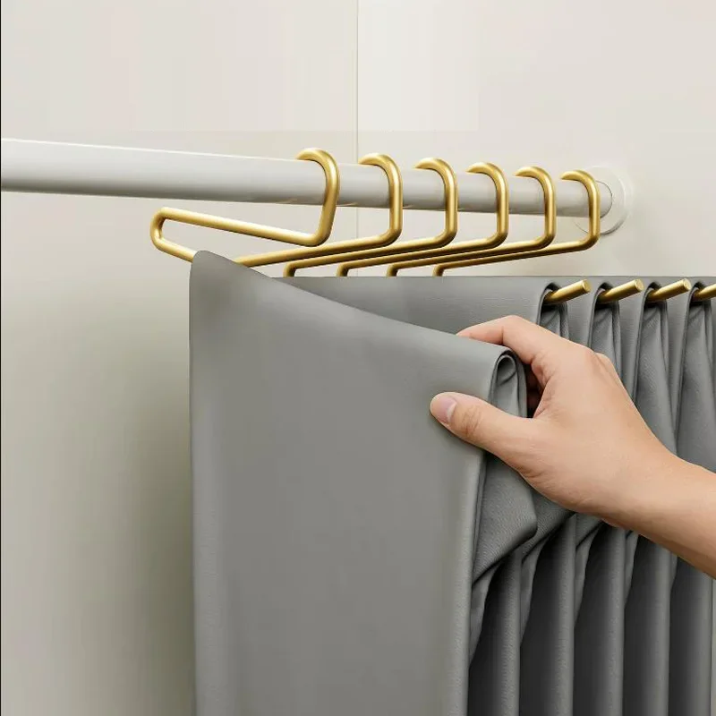 5pcs-new-goose-shape-pant-racksreverse-positive-design-aluminum-alloy-hanger-anti-slip-pant-hanger-for-home-space-saver-storage