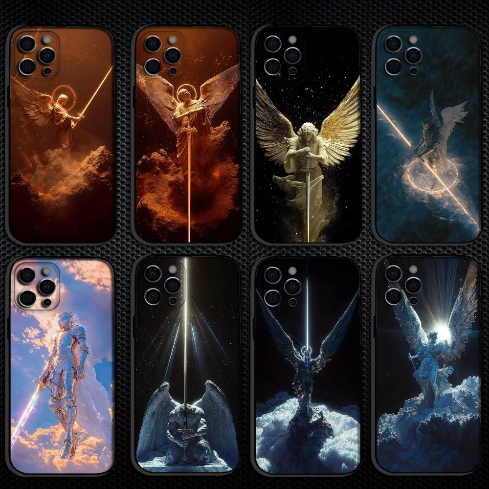 

God's Sin and Judgment Phone Case For iPhone 16,15,14,13,12,11 Plus,Pro Max, Soft Silicone Black Cover