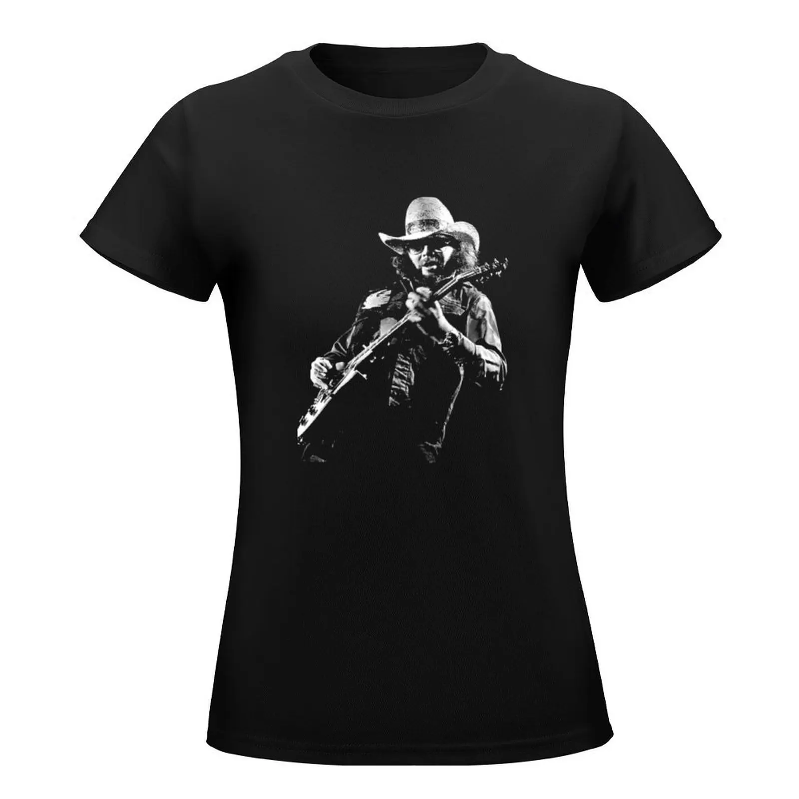 Hank Williams Jr T-Shirt graphics anime clothes summer clothes t shirt for Women