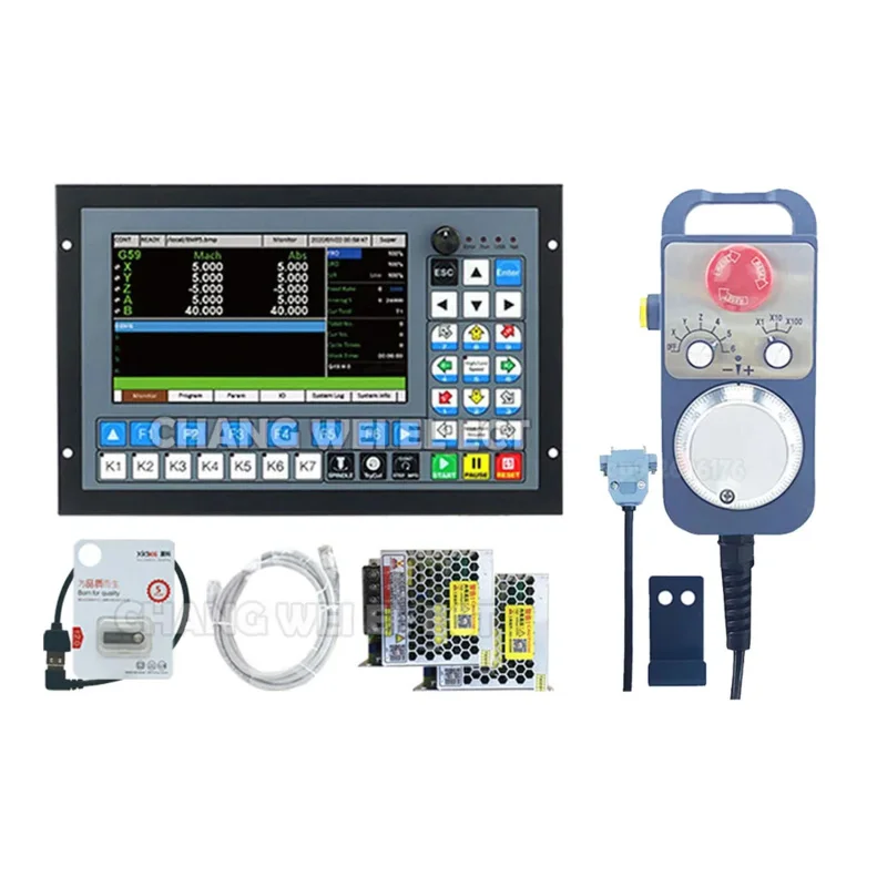 ใหม่ Update Ddcs-Expert/M350-3/4/5 แกน Cnc ออฟไลน์ Controller 1Mhz รหัส G ล่าสุด Mach3 Handwheel Mpg 75W24Vdc