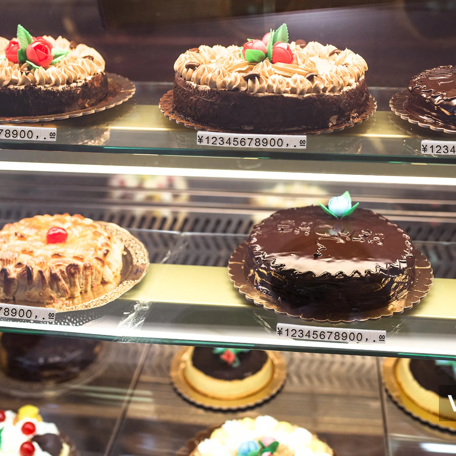 

10Pcs Fashionable Stereoscopic Price Tags Premium Plastic Lightweight Portable Easy-Adjustable for Jewelry Stores Shopping Malls