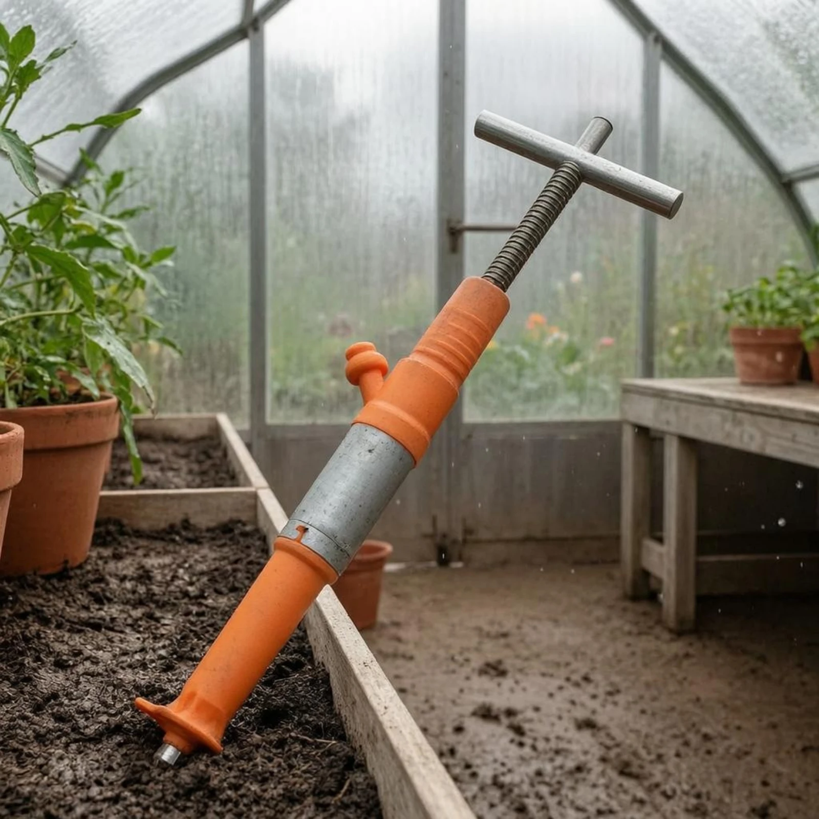 Deep Fertilizer Injector Two-Inlet Inlet Backpack Fertilizer Applicator Yard Tool Adjustable Dosing Stainless Steel