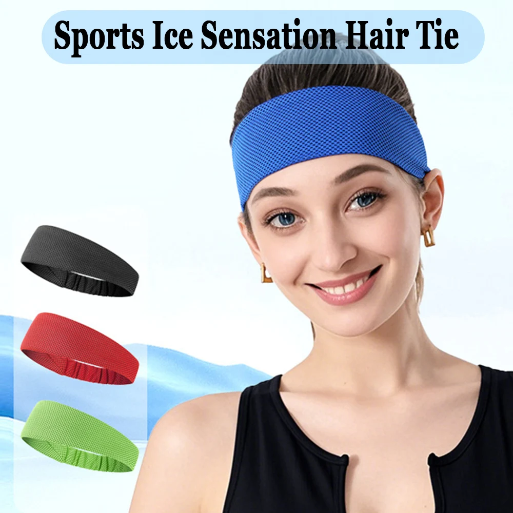 Summer Cool and Sweat Absorbing Breathable Headband, Men's and Women's Outdoor Cooling Quick Drying Sports Headband