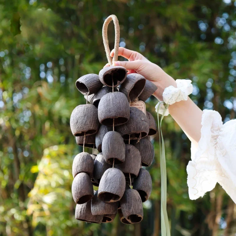Natural Fruit Shell Hand Bell Sound Healing Instruments For Yoga Meditation Sound Healing Sound Closest to Flowing Water