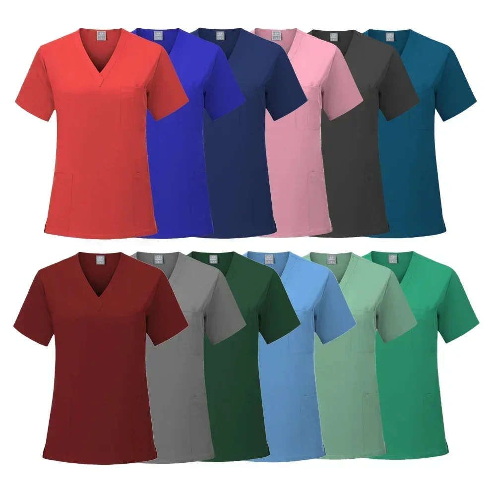 Neue Mode Medizinische Uniformen Frauen Peelings Sets Krankenhaus Ärzte Krankenschwestern Zubehör Zahnklinik Schönheit Salon Spa Arbeitskleidung Tuch