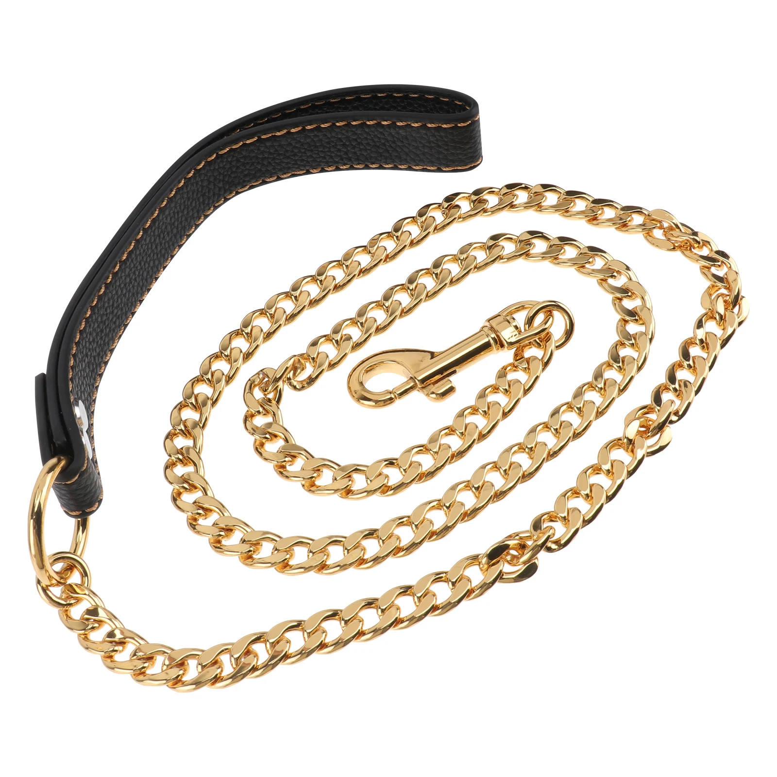 

Stainless Steel Dog Leash Golden Hauling Cable for Small Medium Material Sturdy Durable No Supplies Dog