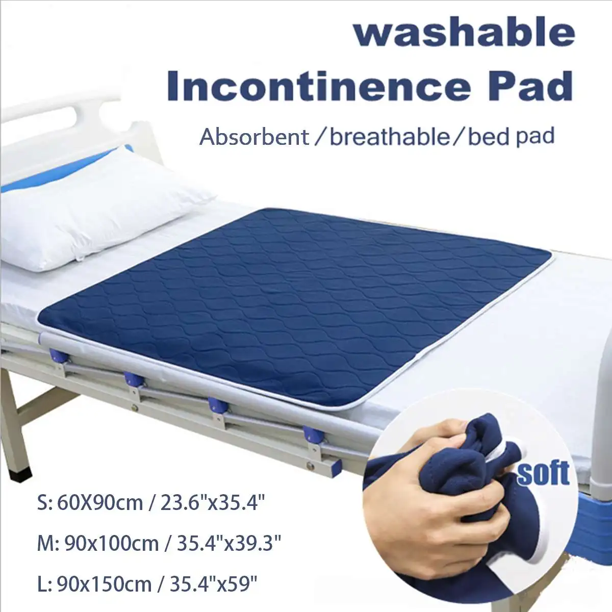 Waterproof Washable Incontinence Bed Pad Reusable Changing Pad Sheet Urine Mat Nappy Diaper Mattress Protector Cover Kids Adult