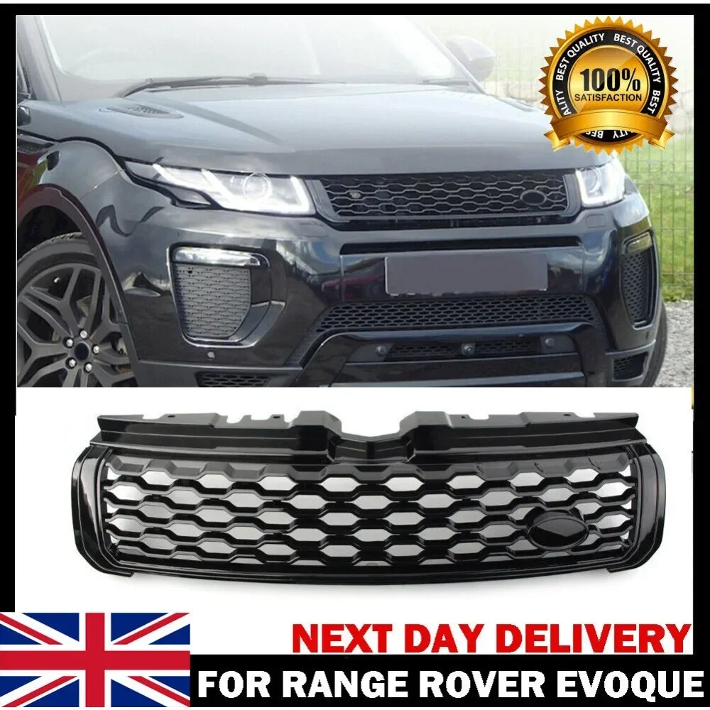 FOR RANGE ROVER EVOQUE L538 BLACK DYNAMIC STYLE LOOK FRONT GRILL GRILLE 2011-18