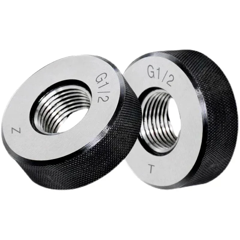 

Британская прямая труба, кольцевой калибр для резьбы, прецизионный внешний винтовой калибр, инструмент для тестирования резьбы G1/16 G1/8 G1/4 G3/8 G1/2