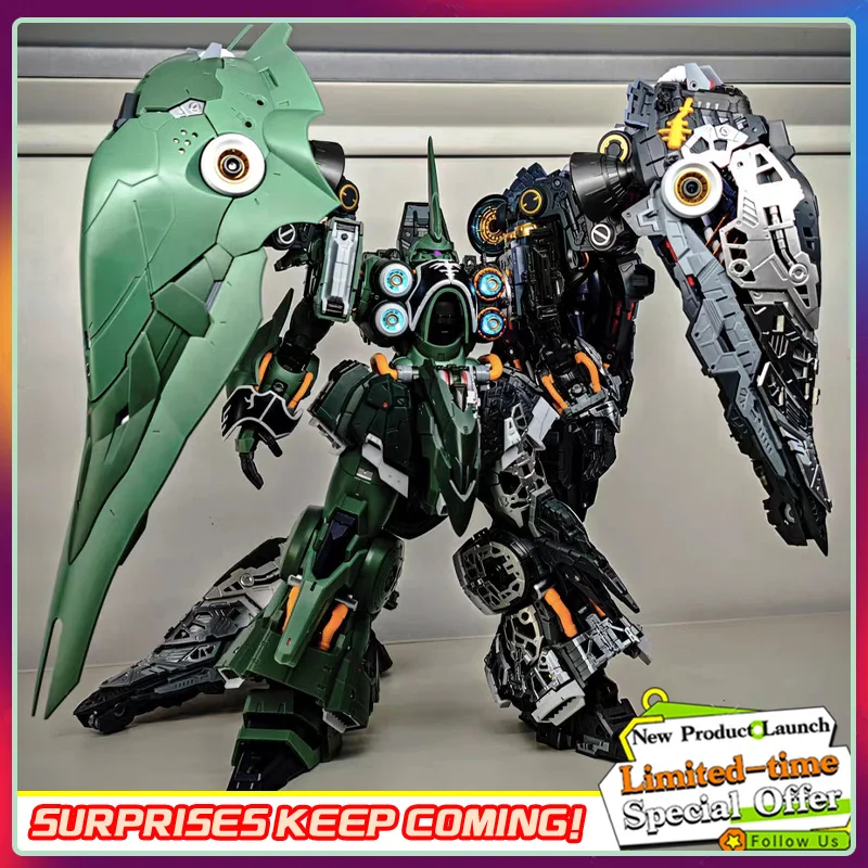 متوفر محور نموذج يعمل أوسريس المهيمن الجوي 1/100 تجميع الحركة نموذج اللعب Mecha NZ-666 Kshatriya LED طقم إضاءة