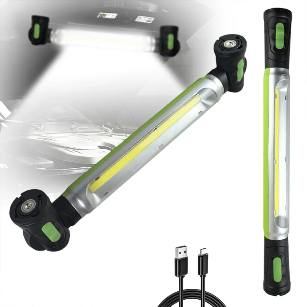 LED Work Light Rechargeable Underhood COB Work Lamp Bar 3 Modes Portable Flashlight For Car Repair Emergency Working Camping