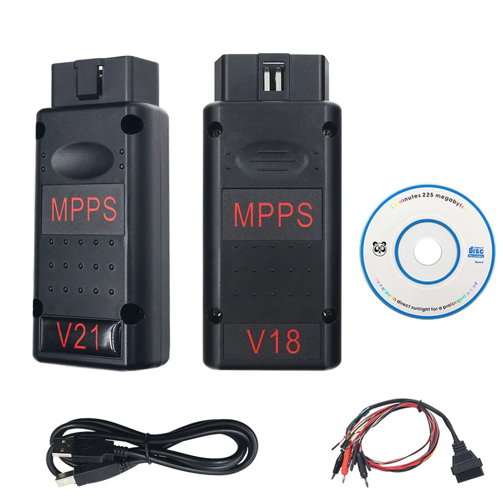 OBD2 MPPS V18 V21 Unlock Version ECU Chip Tuning Flasher Breakout Tricore Cable Auto Diagnostic Tool For EDC15 EDC16 EDC17