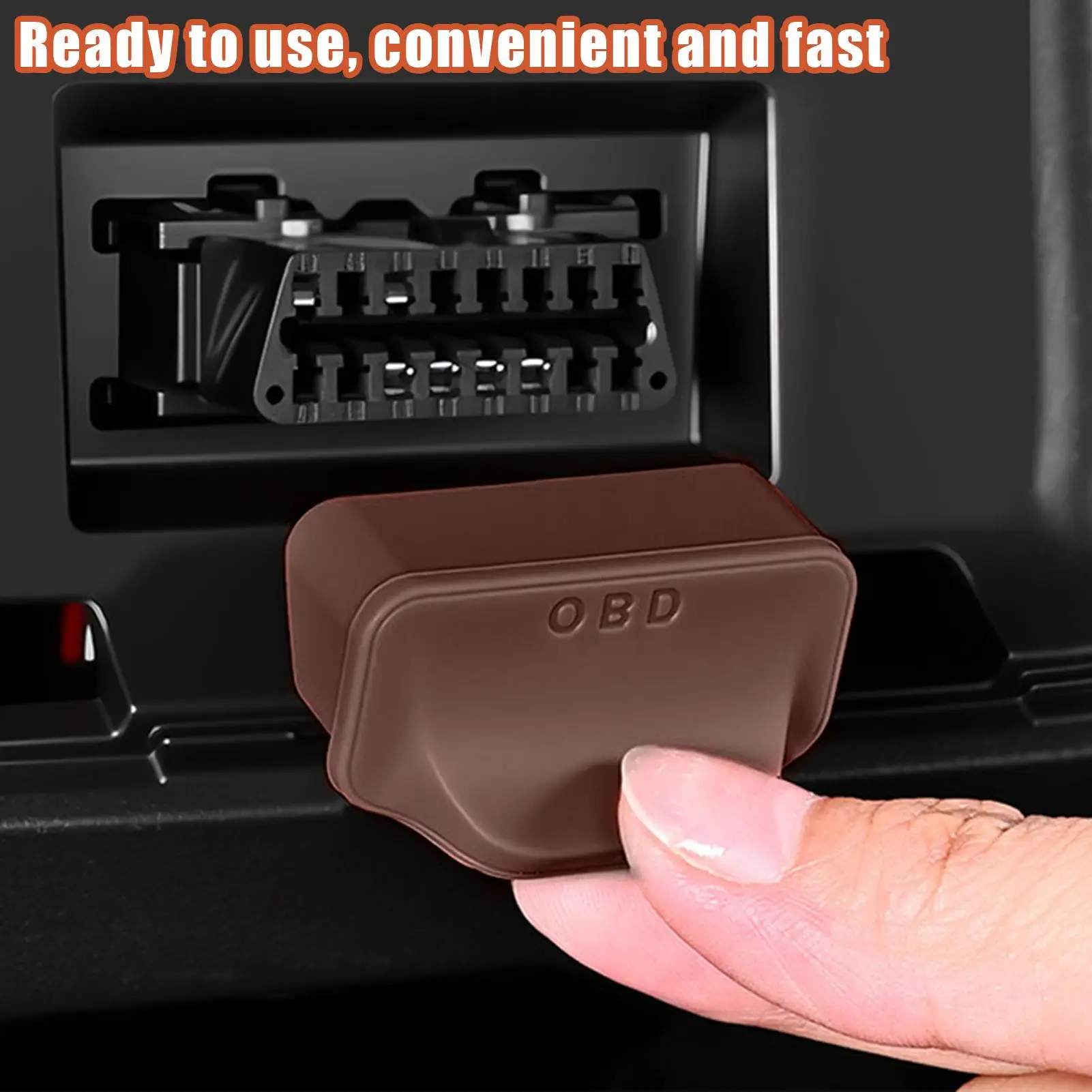 OBD Port Cover OBD Protective Dust Cover Diagnostic Connector Protector for Cargo Golf Cart Sedan Truck SUV Van RV Automotive