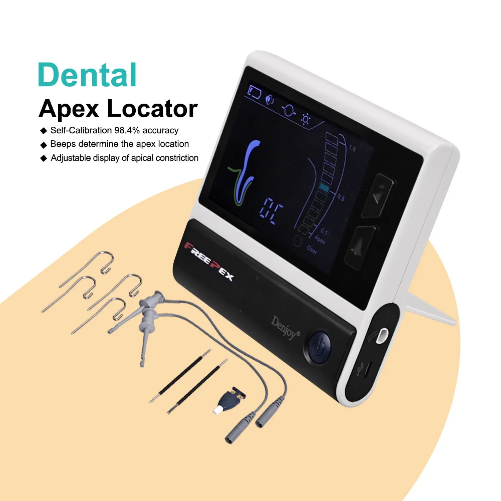 High Precision Self-Calibrating Dental Apex Locator with Smart Self-Check Ergonomic Design for Professional Dental Clinics