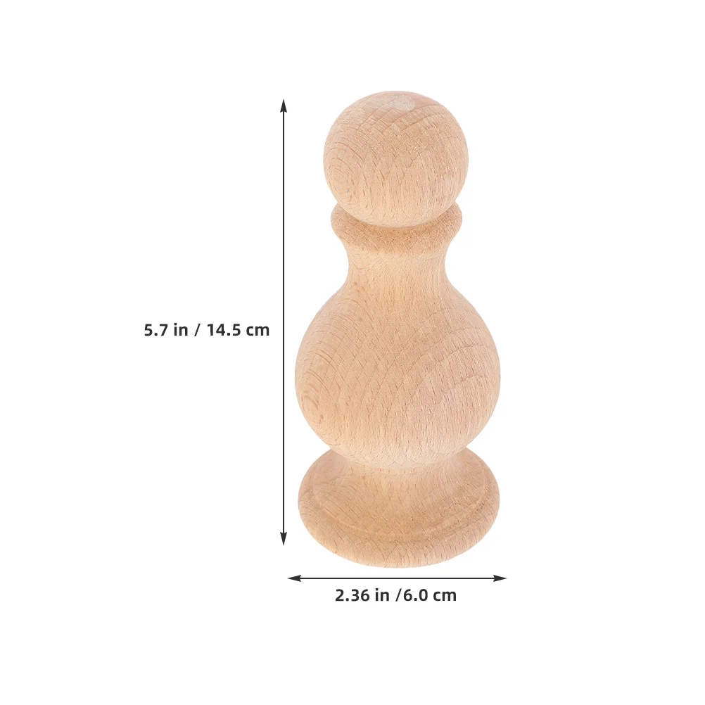 2 buah Hiasan Tangga Kayu Solid Bentuk Bola Bulat Roma, Ukiran Tangan untuk Baluster Tangga, Pagar, Tiang Ranjang - Villa