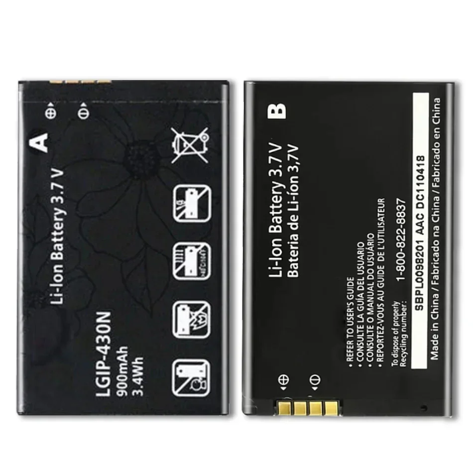 LGIP-430N Battery For LG Cookie Fresh GS290 GW300 LX290 LX370 LX370 LGIP-430N LGIP MT375 GM360 430N