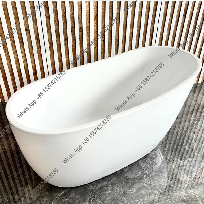 

Free-standing thermal insulation adult simple acrylic bathtub, thin-edged princess tank, large backrest bathtub