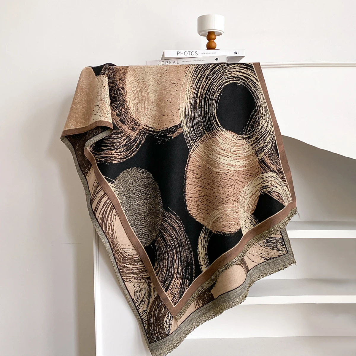 Frauen Imitation Kaschmir Schals Design Dicke Decke Pashmina Warme Schal Wrap Halstuch Weibliche Plaid Bufanda Winter Bandana – Detail 10