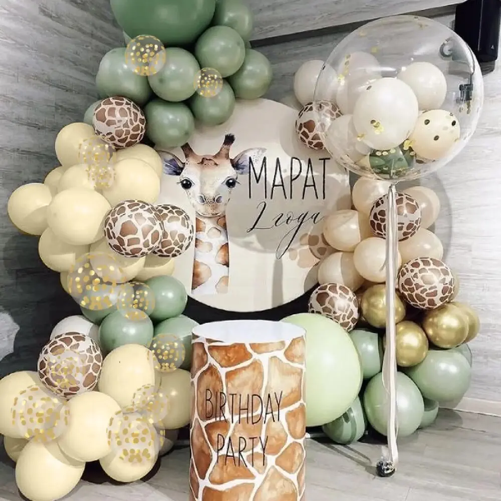 Jungle Animal Themed Latex Balloons Set for Parties 5