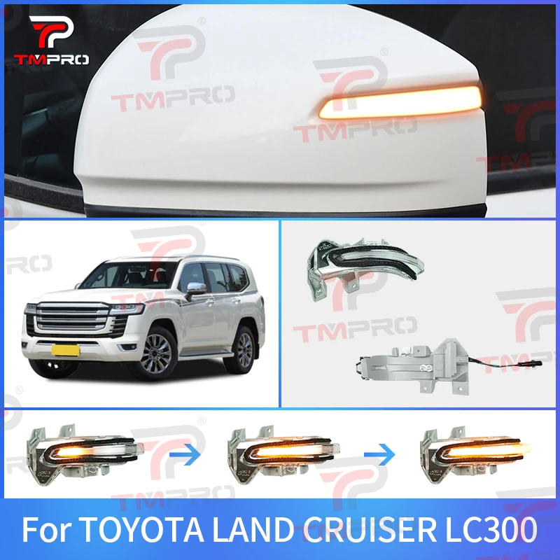 

For TOYOTA LAND CRUISER LC300 Car Dynamic Turn Signal Light LED Side Mirror Indicator Blinker Lamp