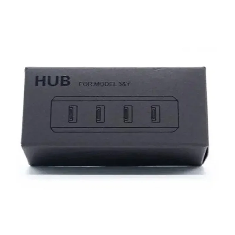 HUB für Tesla Model 3 Y Handschuhfach Dockingstation USB-Erweiterung Connect Games Umgebungslichter Modell 3 Highland Modelely Zubehör