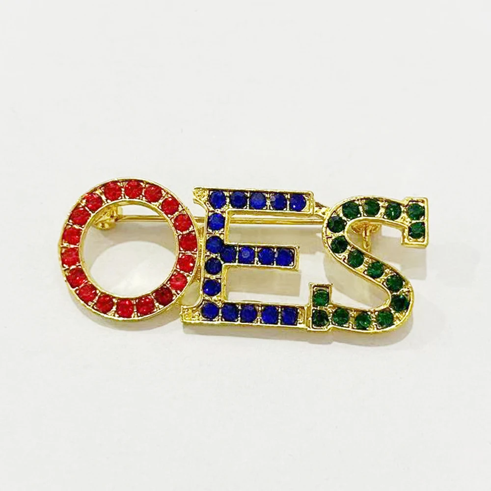 OES Greek Alphabet Association Club College Party Gift Brooch