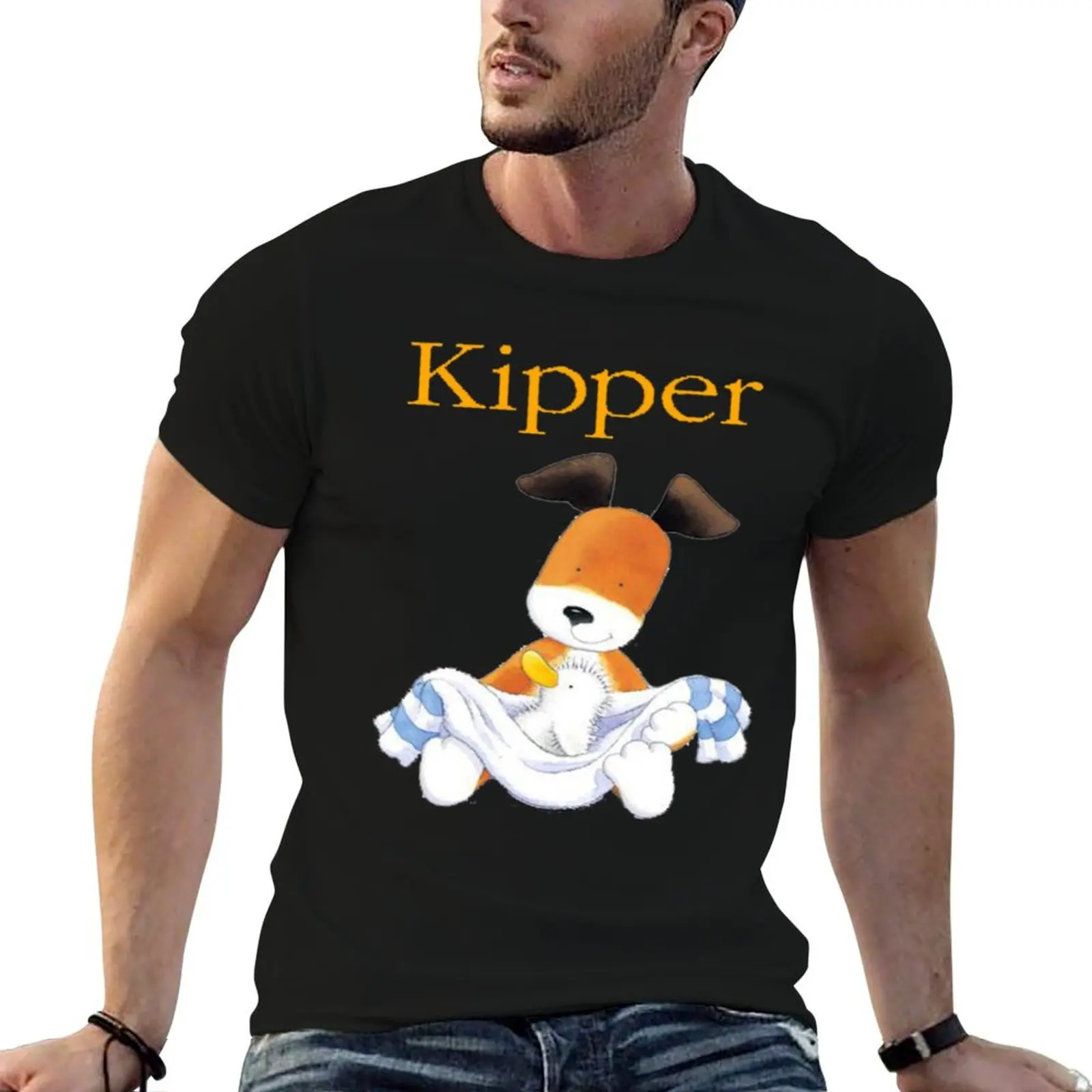 CUTE KIPPER THE DOG T-Shirt Short sleeve tee oversizeds t shirts men