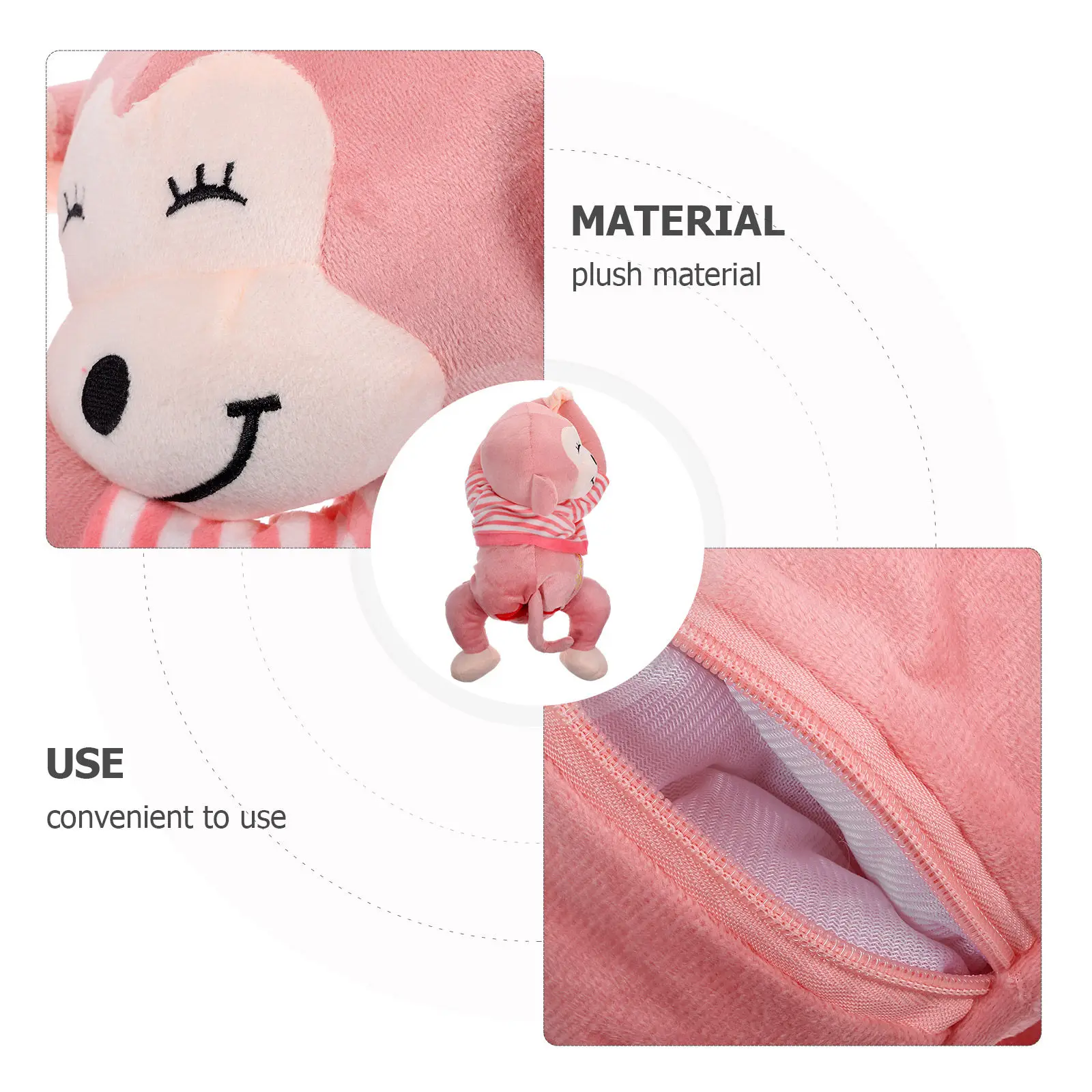 Car Hanging Monkey Tissue Box Holder Cute Cartoon Napkin Dispenser for Vehicle Mounted Seat Armrest Home Office Decorative