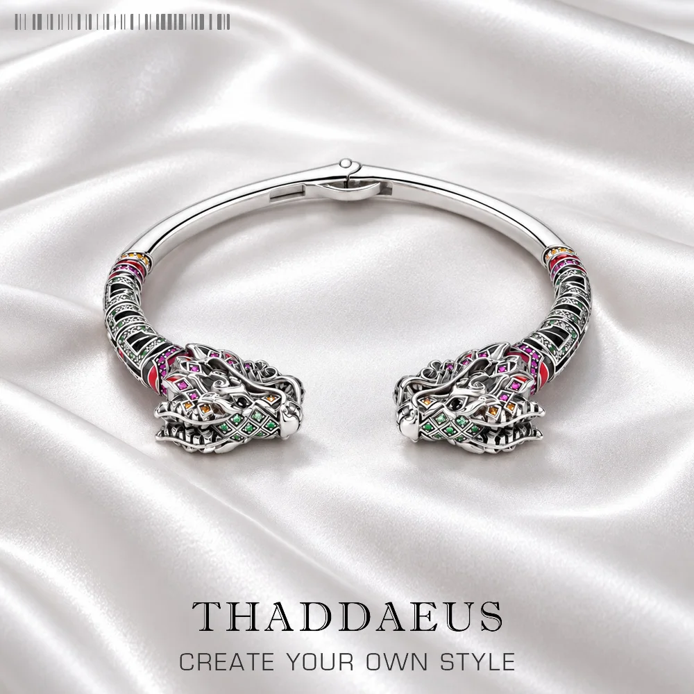 Drachen-Armband, edler Schmuck für Damen und Herren, Sommer, brandneues Vintage-Geschenk aus Sterlingsilber 925er-Silber