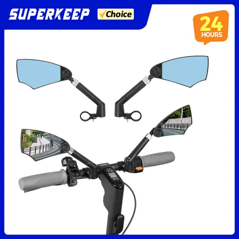 Adjustable Rotating Anti Glare for Xiaomi M365 Electric Scooter Handlebar Rearview Mirrors for Ninebot F20 F30 F40 High Quality