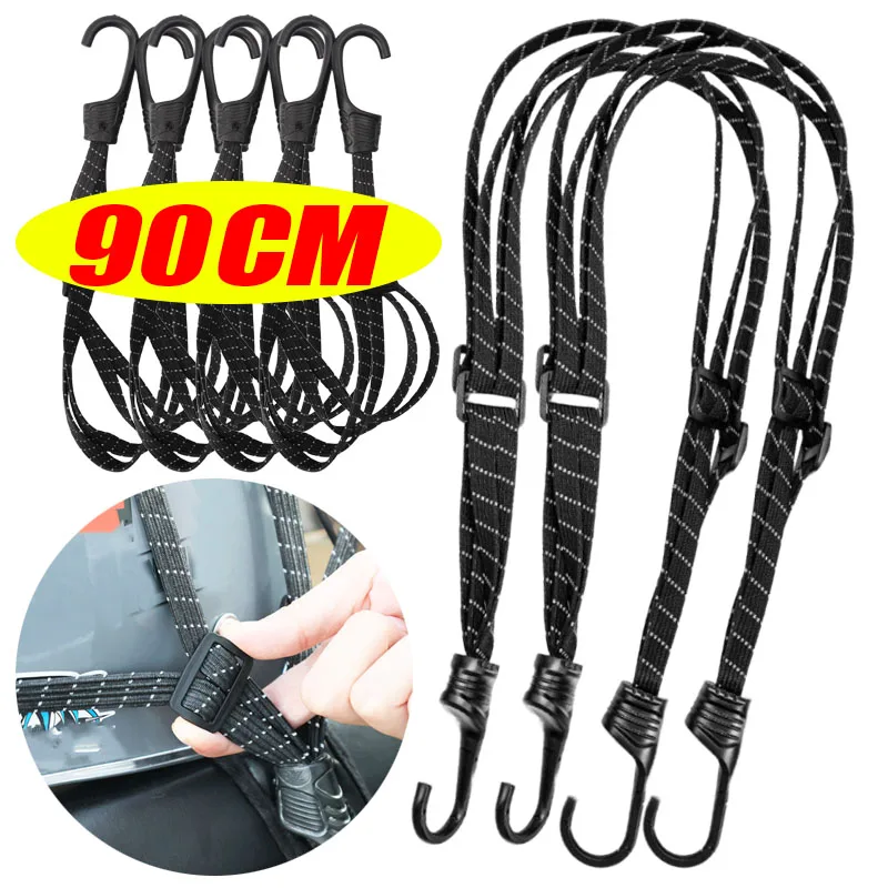 

Телескопический эластичный веревочный фиксированный мотоциклетный шлем с местом для хранения багажа, многофункциональные аксессуары 60/90 см с крючком для багажа