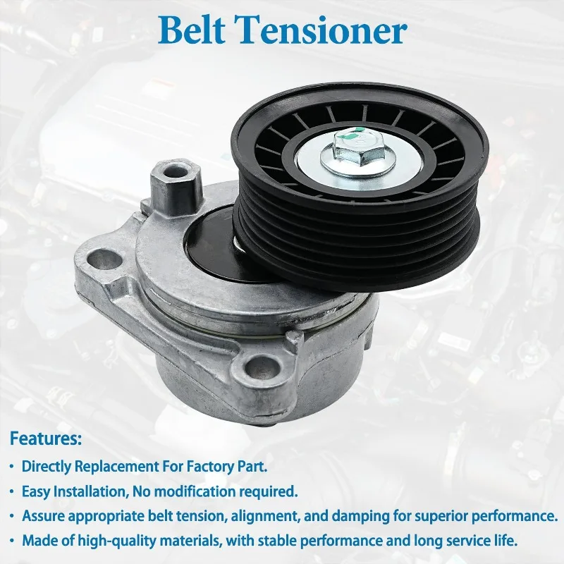 6E5Z6A228B Accessory Drive Belt Tensioner Pulley Assembly 6E5Z-6A228-B for Ford Escape Fusion Focus Mercury Milan 2.3L 2.5L