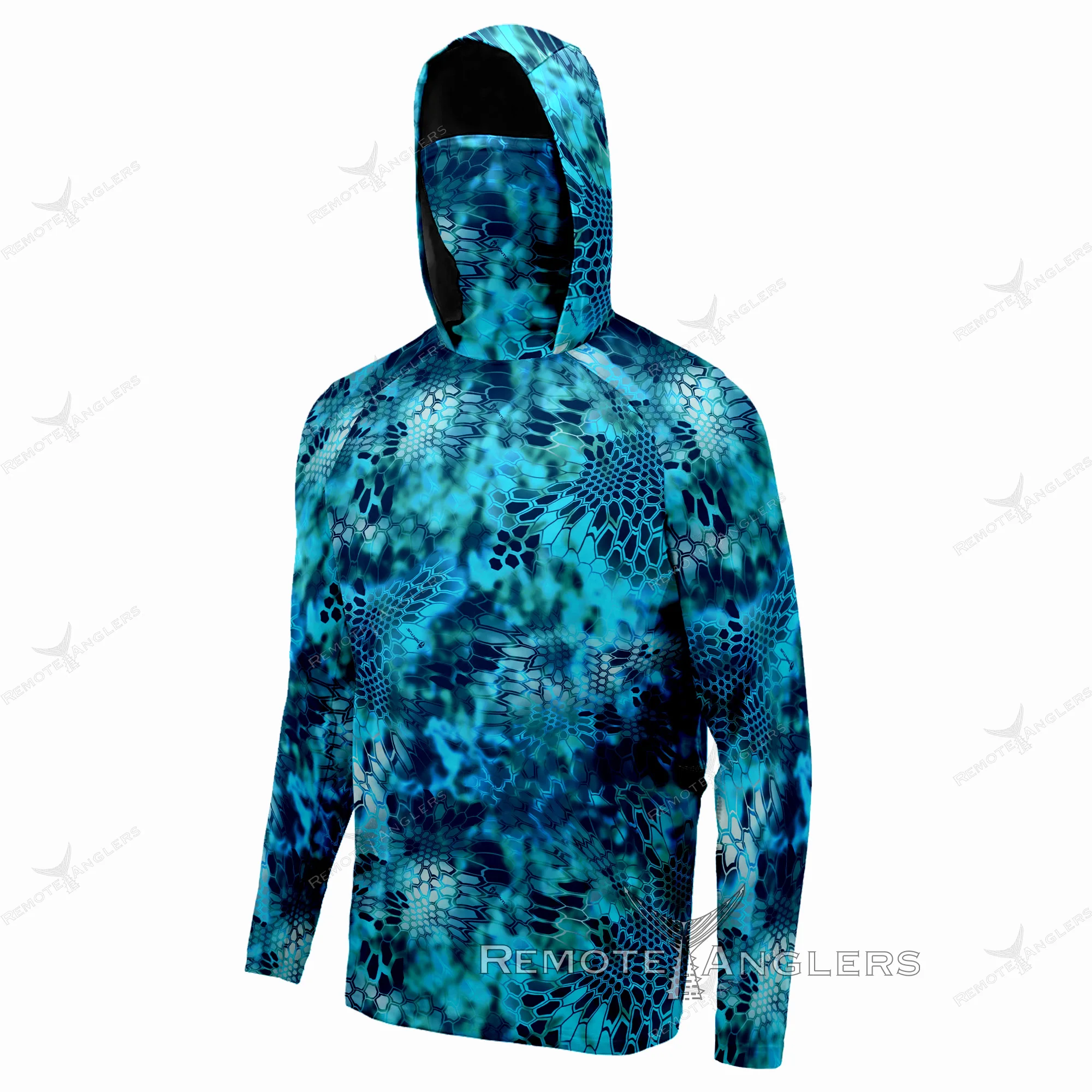 SPELISPOS Men Long Sleeve Hoodie Fishing Clothing Sweatshirt Uv Face Mask Fishing Shirts Outdoor Quick Drying Fishing Jersey