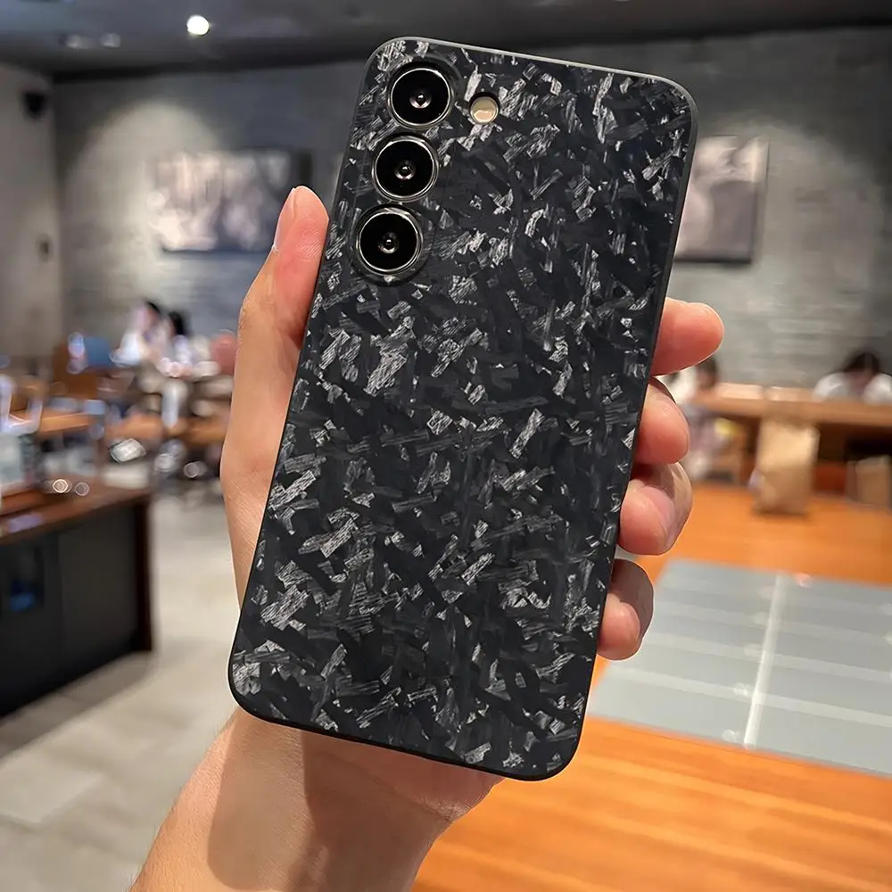 100% Echte Geschmiedete Carbonfaser-Handyhülle für Samsung S26 S24 Ultra S25 S23 Fe S22 S20 S21 Plus A16 A54 A34 A53 Rückseiten-Abdeckung – Detail 10