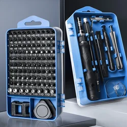 117 in 1 Precision Screwdriver Set Professional Manual Repair Tools with 98 Magnetic Bits for iPhone Camera Drone Glasses Watch