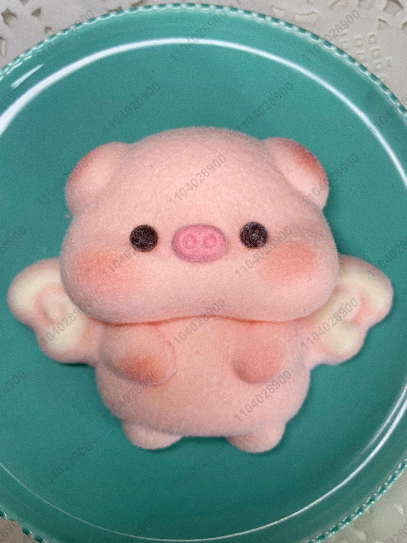 Piggy Taba Squishy Silicone Fuzzy Cute Pink Angle Pig Mochi Toy Mushy Squeeze Toy Hand Relax Stress Relief Gift Toys