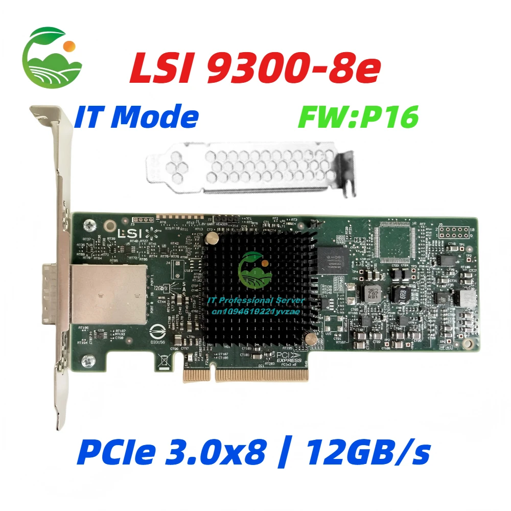 LSI 9300-8E 12Gb/s HBA PCI-E 3.0 IT Mode HDD/SSD Controller Card P16 Firmware