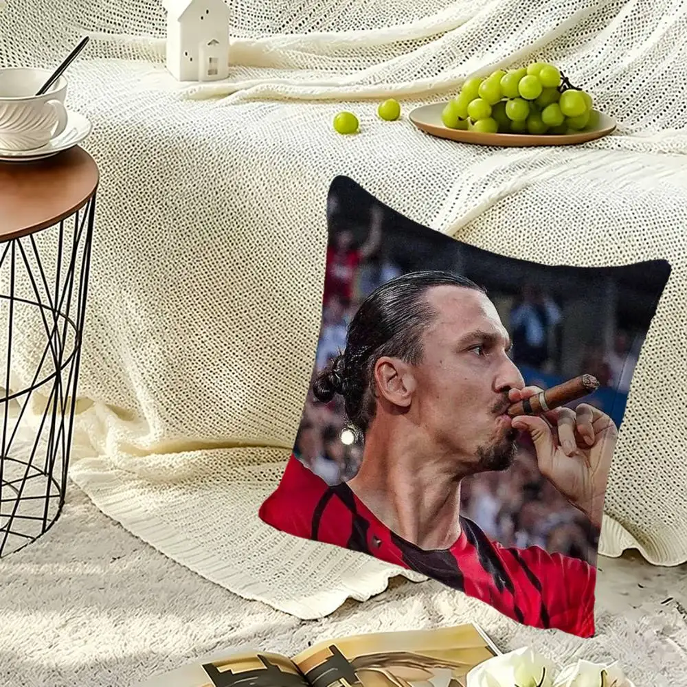 Zlatan I-Ibrahimovic Pillow Case Sofa Living Room for Bedroom Headboard Backrest Cushion Square Nap Time