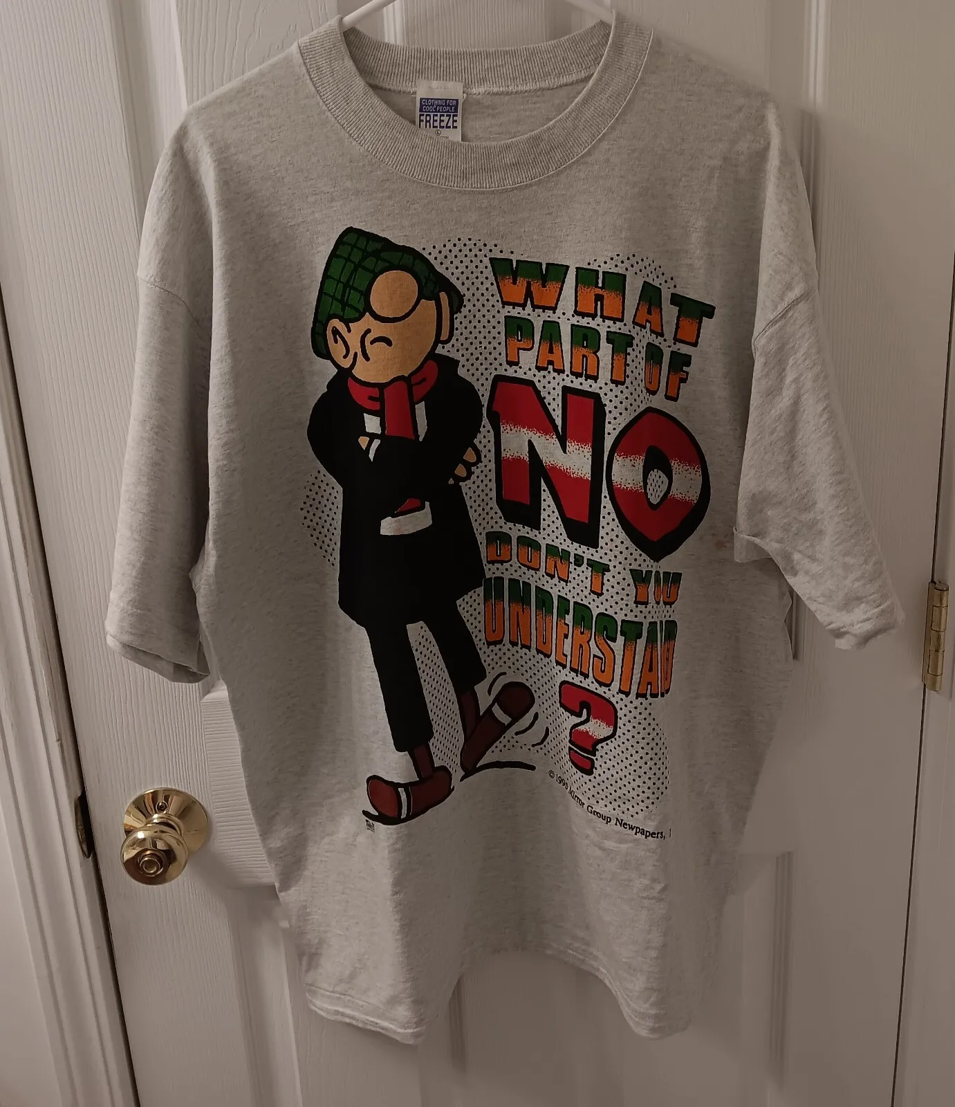 Andy Capp What Part of No T-Shirt (L, manches courtes) acceptable