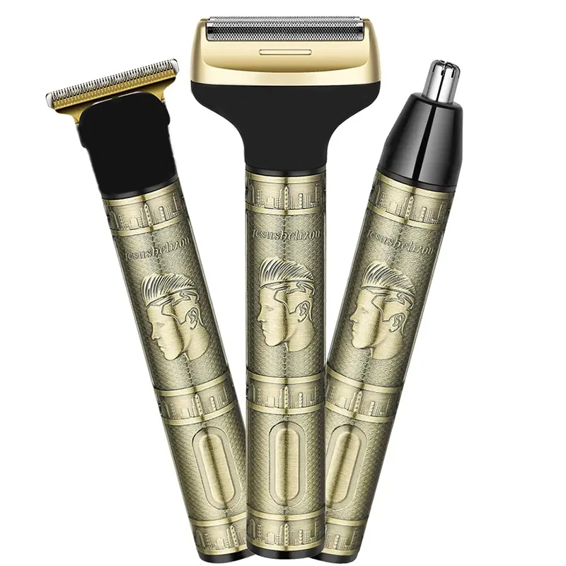 ماكينة قص الشعر الكهربائية المنزلية 4 في 1 متعددة الوظائف، ماكينة حلاقة محمولة للرجال، ماكينة تشذيب الشعر المحمولة، أداة الحلاقة