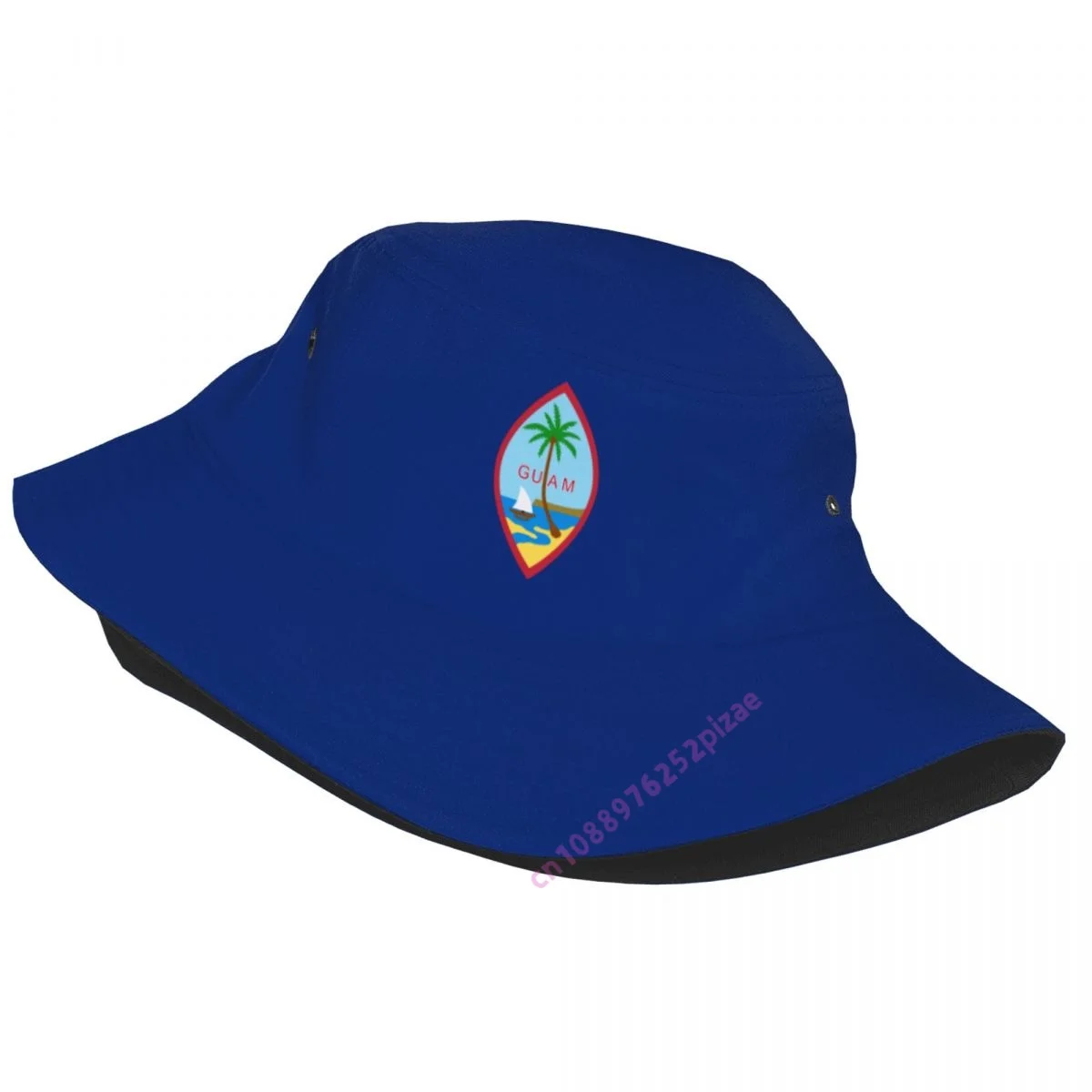 

Guam 3D Flag Men Women Bucket Hat Outdoor Sun Protection Cap Breathable Mesh For Fisherman Camping Hiking